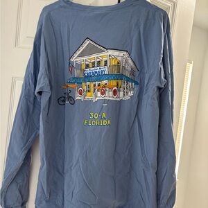 30A Florida Blue Mountain Beach Creamery Ice Cream Tee Comfort Colors Large